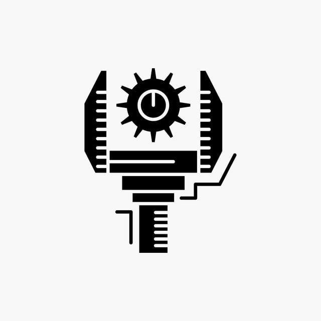 Automation Industry Vector Hd Images, Automation Industry Machine Production Robotics Glyph Icon, Automation Icons, Industry Icons, Machine Icons PNG Image For Free Download